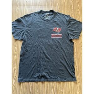 '47 Men's Tampa Bay Buccaneers Open Field Franklin T-Shirt  Flint Black Large